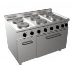 Elektrický sporák 120×70 cm so statickou rúrou GN2/1 - E7/CUET6LE