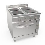 Elektrický sporák 80x90 cm so statickou rúrou GN2/1 - LQ/CQE4NE