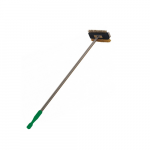 Metla na pizza pec oceľová z mosadznou škrabkou