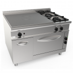 Kombinovaný sporák tálový 120×90 cm so statickou rúrou GN2/1 - LQ/TPG6NE