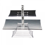 Stojan polykarbonátový priesvitný dvojposchodový