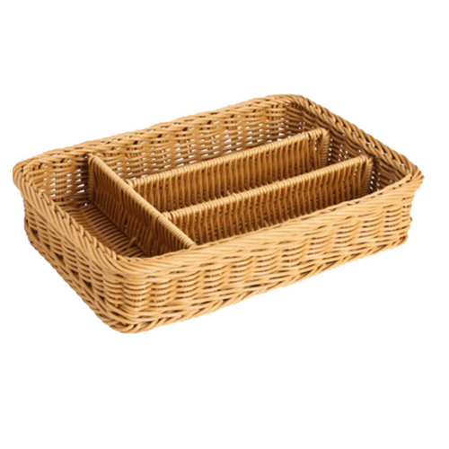 Kôš polyratanový na príbory