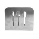 Stojan na servítky nerezový 15 x 12 x 4 cm