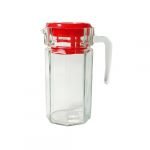 Výpredaj Džbán sklenený s plastovým vekom 1,5l