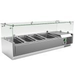 Chladiaca vitrína na pizzu 120 cm 3xGN1/3 + 1xGN1/2