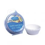 Papierové košíčky na muffiny, biele, 30 ks