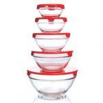 Misky sklenené - 5 set