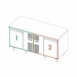 Kombinovaný chladiaci stôl TOP COMBI SP60 1640x700 H660 0+8°C/0+8°C