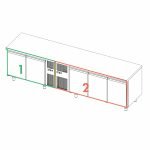 Kombinovaný chladiaci stôl TOP COMBI SP60 2900×700 H660 0+8°C/0+8°C