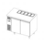 Chladiaci stôl SMART SP60 1160×700 H760 0/+8°C