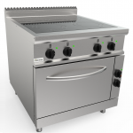 Sklokeramický sporák 80x90 cm so statickou rúrou GN2/1 - LQ/CVE4NE