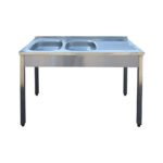 Dvojdrez pre domácnosť 120x60x85 cm + sifónový set - ľavá