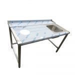 Vstupný stôl pre priebežné umývačky - zľava doprava 1480x750x850 mm