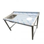 Vstupný stôl pre priebežné umývačky - sprava dolava 1480x750x850 mm