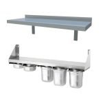 Nerezové nástenné police