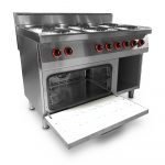 Elektrický sporák 120×70 cm s ventilovanou rúrou GN1/1 –  FSIET7-6+ES