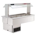 Ohrevná vaňa s nadstavbou LAMBADA 4 GN DRY