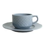 Šálka 0,19l + podšálka 16 cm strieborný - 6 ks