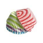 Papierové košíčky na muffiny, štvorfarebné, 80 ks