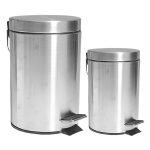 Súprava na odpadky, 2 diely, nerez