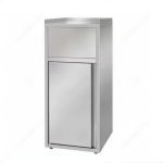 Stojan na odpad s vyklápacím otvorom a s držiakom na tácky 50x53x106 cm