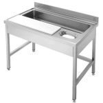 Drez na umývanie zeleniny + plastová doska na krájanie 1200x700x850 mm