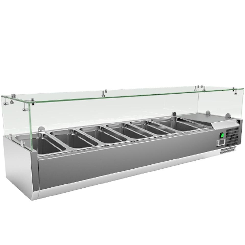 Chladiaca vitrína na pizzu 150 cm 5xGN1/3+1xGN1/2