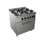 Kombinovaný sporák 80x70 cm so statickou rúrou E7/KUPG4LE.2M2G