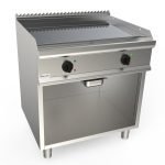 Grilovacia platňa elektrická hladká chrómovaná 80x70 cm - L7/KTE2BALC