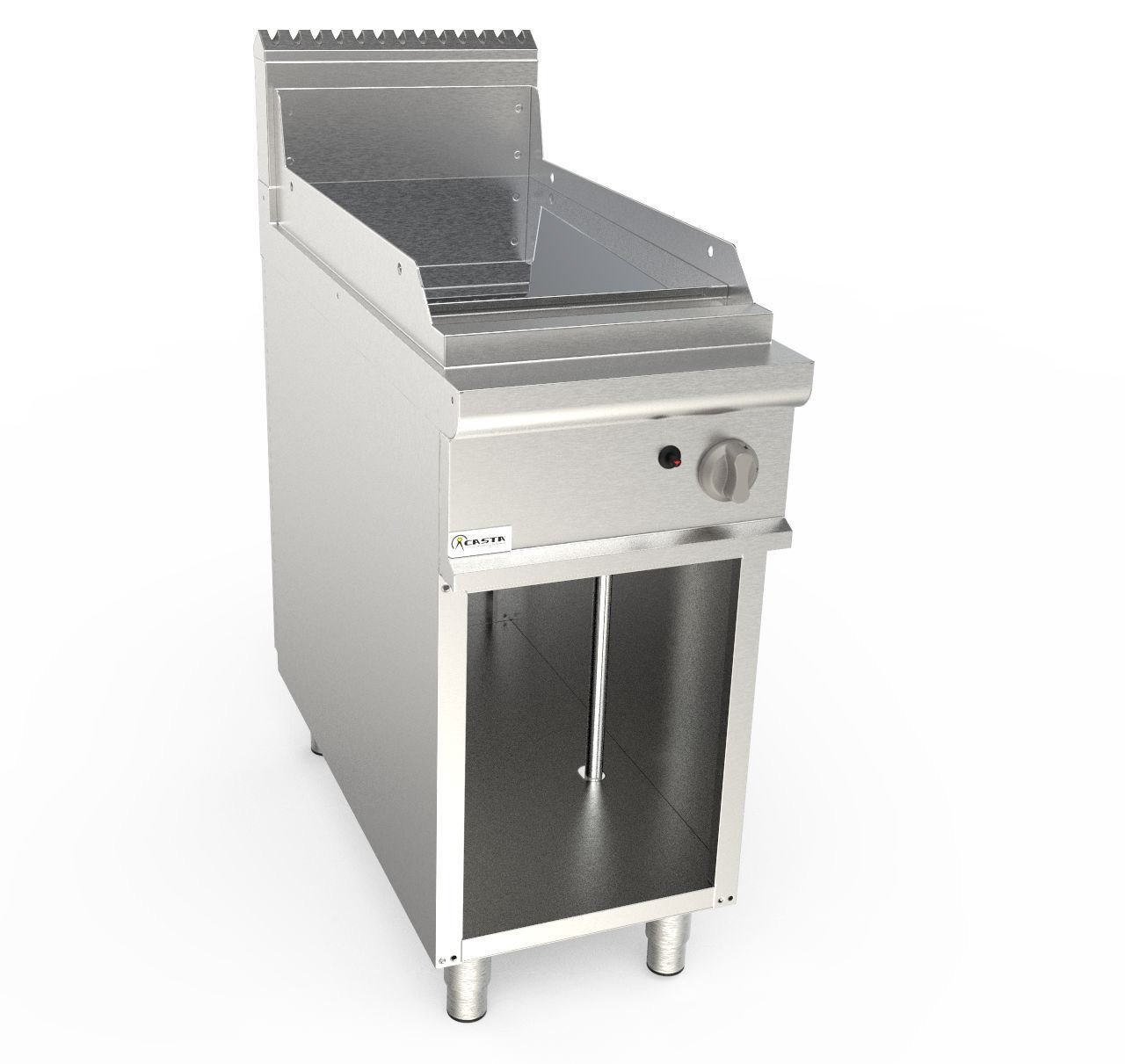 Grilovacia platňa plynová hladká chrómovaná 40x90 cm - LQ/FTG2BALC