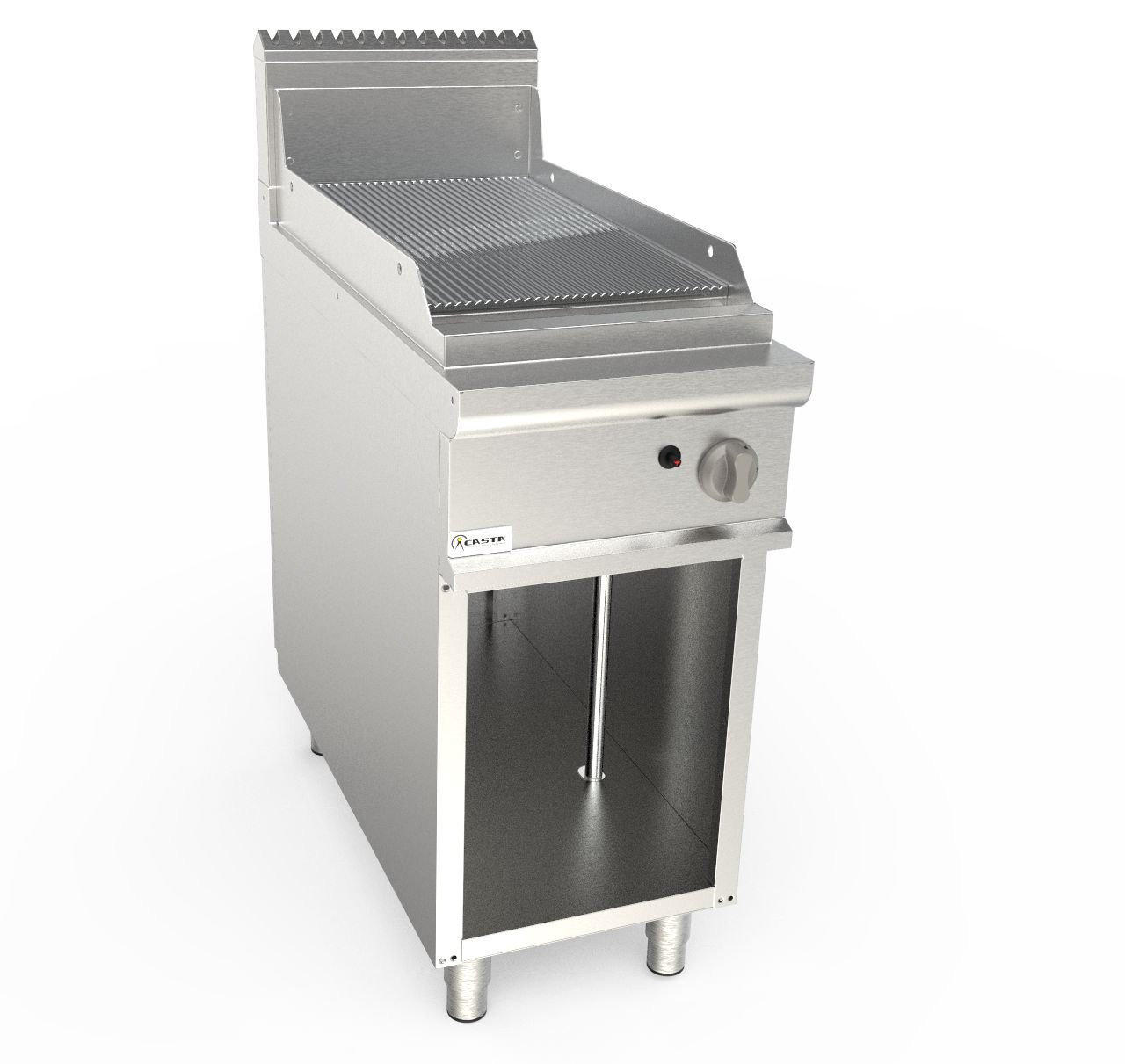 Grilovacia platňa plynová ryhovaná chrómovaná 40x90 cm - LQ/FTG2BARC