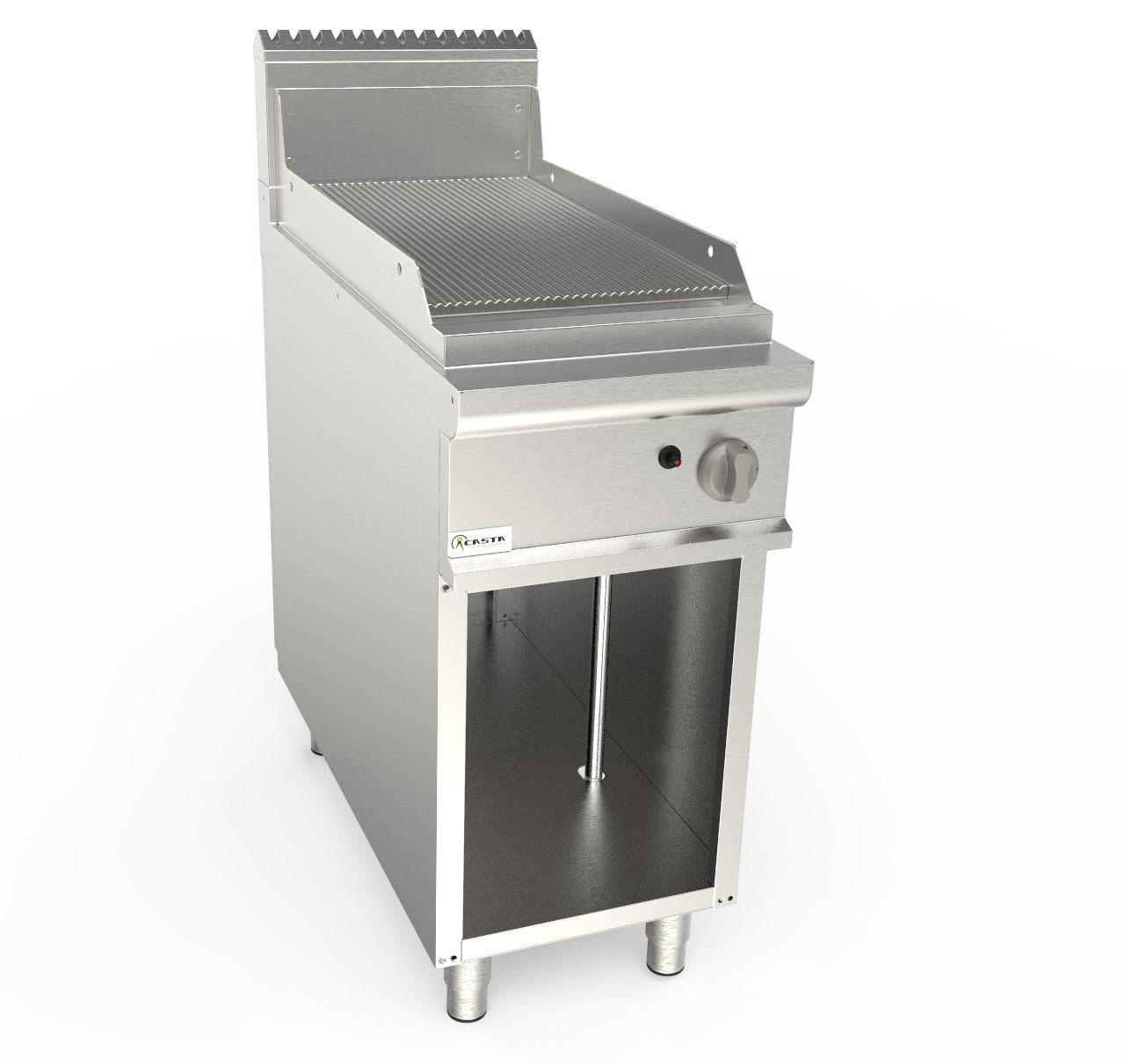 Grilovacia platňa plynová ryhovaná 40x90 cm - LQ/FTG2BARK