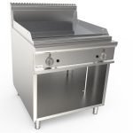 Grilovacia platňa plynová hladká chrómovaná 80x90 cm - LQ/FTG4BALC