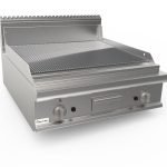 Grilovacia platňa plynová ryhovaná chrómovaná 80x90 cm - LQ/FTG4BBRC
