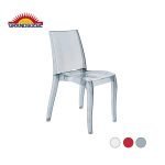 GRANDSOLEIL Cristal Light - 18 ks  Stolička z číreho polykarbonátu