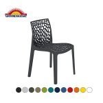 GRANDSOLEIL Gruvyer - 22 ks  Lesklá stolička z polypropylénu