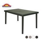 GRANDSOLEIL Boheme table 150x90 cm - 13 ks polymérový stôl spevnený oceľovými tyčami