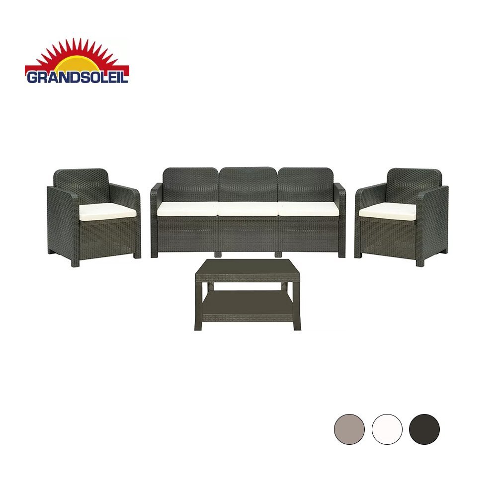 GRANDSOLEIL Bracciano - Súprava sedačiek z polyméru - 4 sety