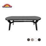 GRANDSOLEIL Extendable Pagoda table 90X180/230 - 7 ks Rozkladací oválny polypropylénový stôl