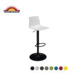 GRANDSOLEIL Imola gas base nera - 16 ks Matná výškovo nastaviteľná stolička so sedadlom z polypropylénu