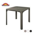 GRANDSOLEIL Olè Rattan table 80x80 cm - 14 ks Štvorcový polymérový stôll