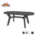 GRANDSOLEIL Pagoda table 180x90 cm - 8 ks Polypropylénový stôl