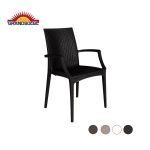 GRANDSOLEIL Rattan Bistrot armchair - 20 ks Kreslo z polyméru