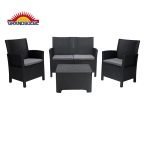 GRANDSOLEIL Riccione set - 8 setov Súprava sedačiek z polyméru