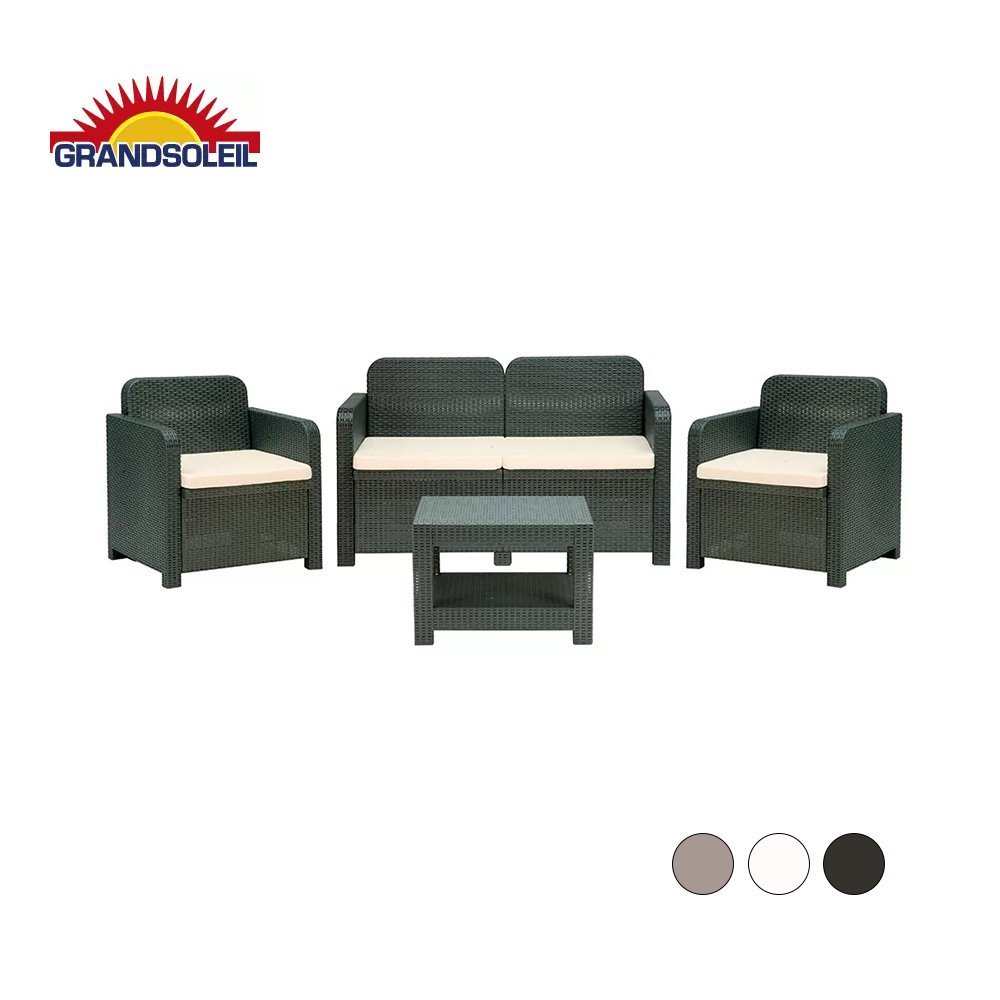 GRANDSOLEIL Sorrento - Súprava sedačiek z polyméru - 4 sety