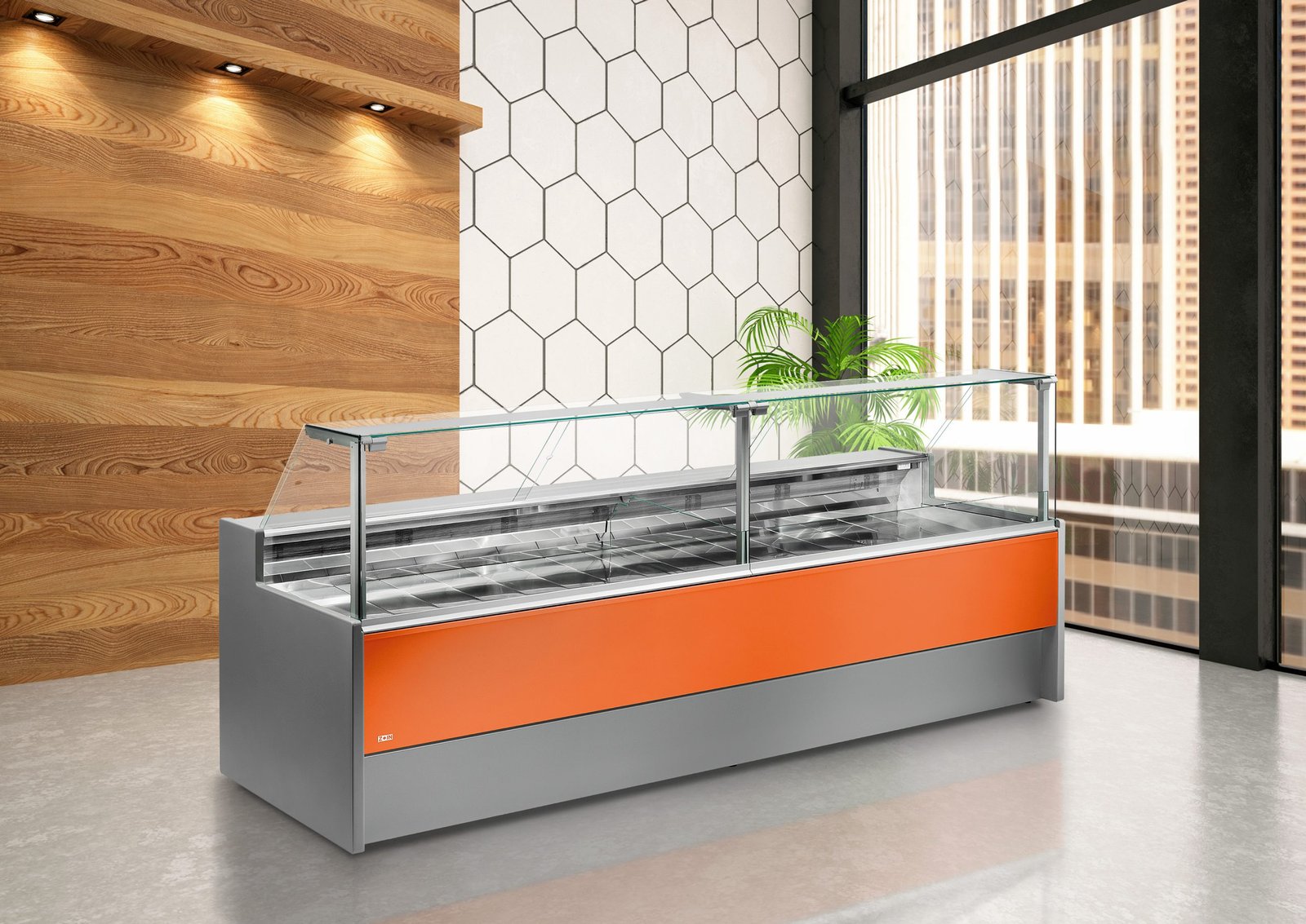 Zoin Porthos 1500 mm Obslužná neutrálná vitrína – Obrázok 2