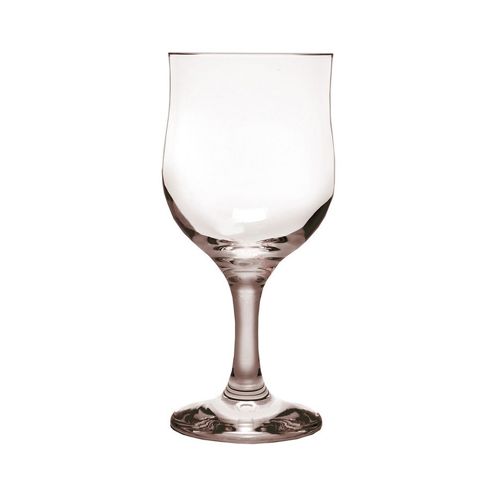 Nevacar sklenený pohár na červené víno, tulipánový tvar 16,5x7 cm 240 ml - 6ks