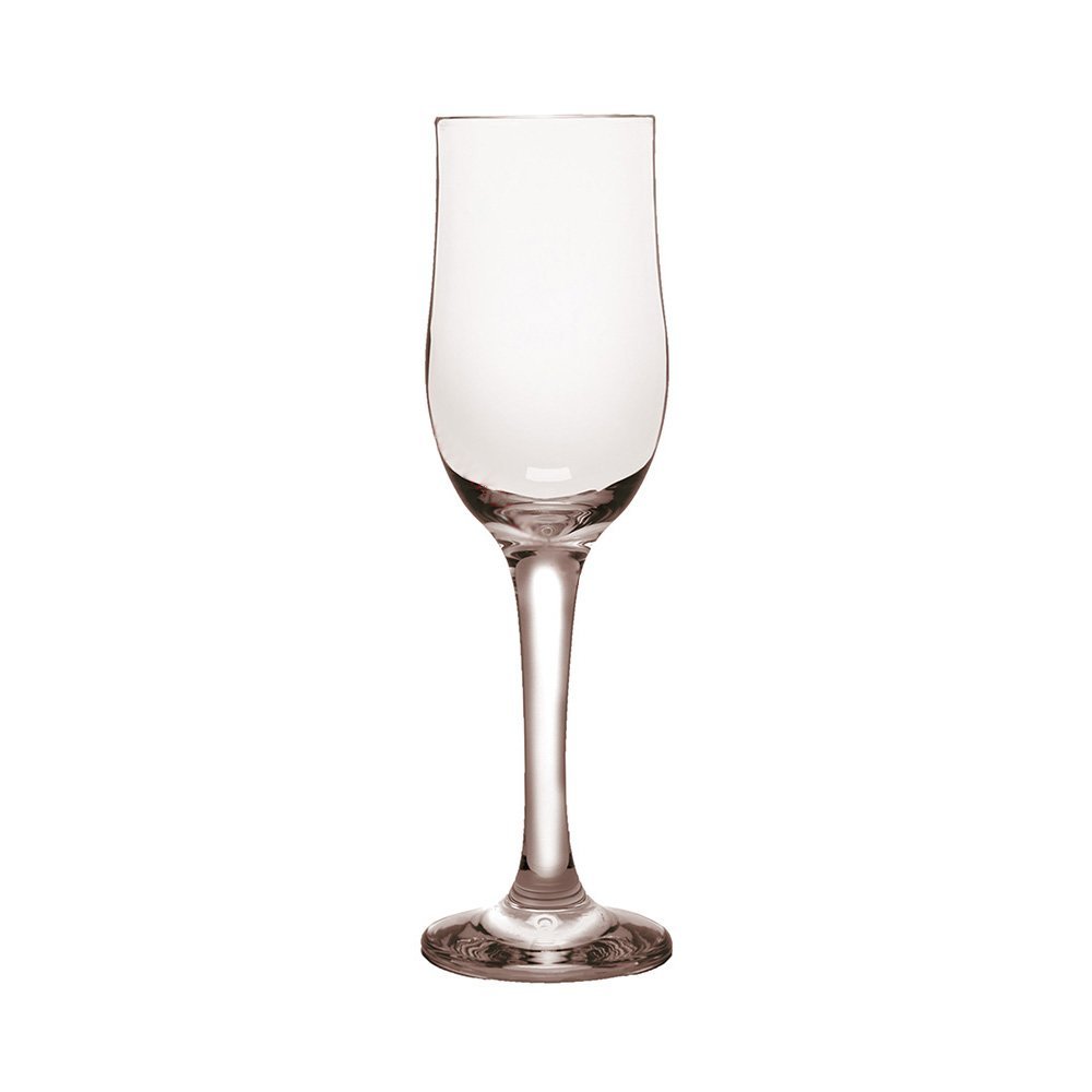 Nevacar sklenený pohár na šampanské, tulipánový tvar 20,2x5,4 cm 195 ml - 6ks