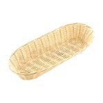 Pletený kôš, oválny, 23 cm, svetlohnedý