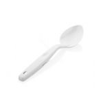 Lyžica na servírovanie polikarbonátová priesvitná biela 295 mm